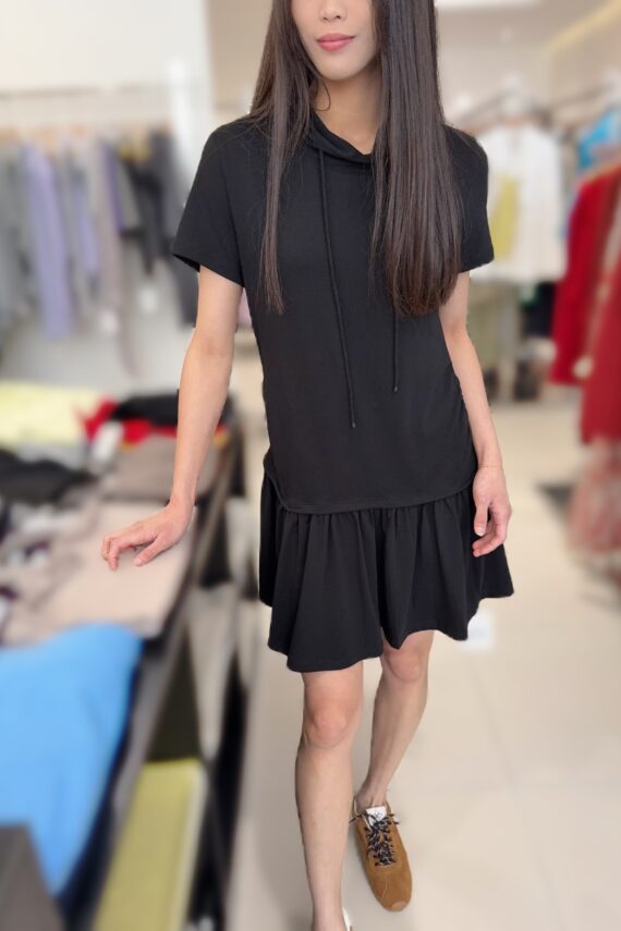 37348 Sporty Hooded Dress