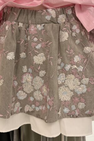 36640 Elastic Sequined Skirt