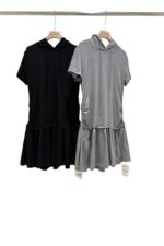 37348 Sporty Hooded Dress