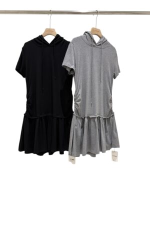 37348 Sporty Hooded Dress