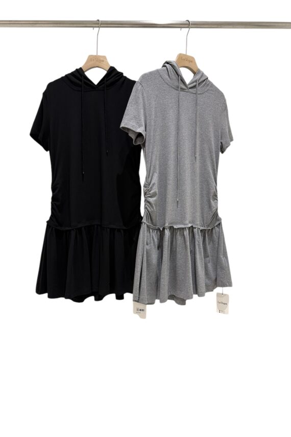 37348 Sporty Hooded Dress