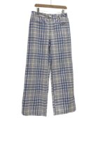 37353 Check Wide-Leg Pants