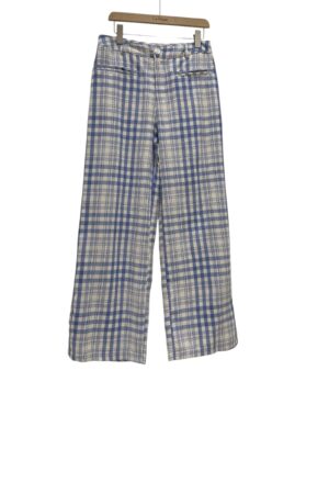 37353 Check Wide-Leg Pants