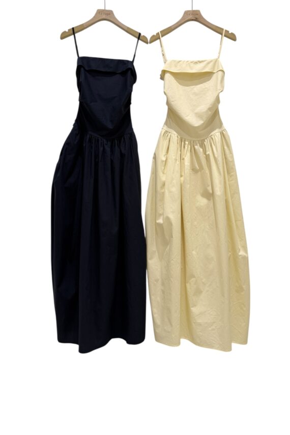 37358 Pleated Halter Dress