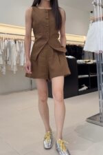 37371 Linen Casual Short Pants