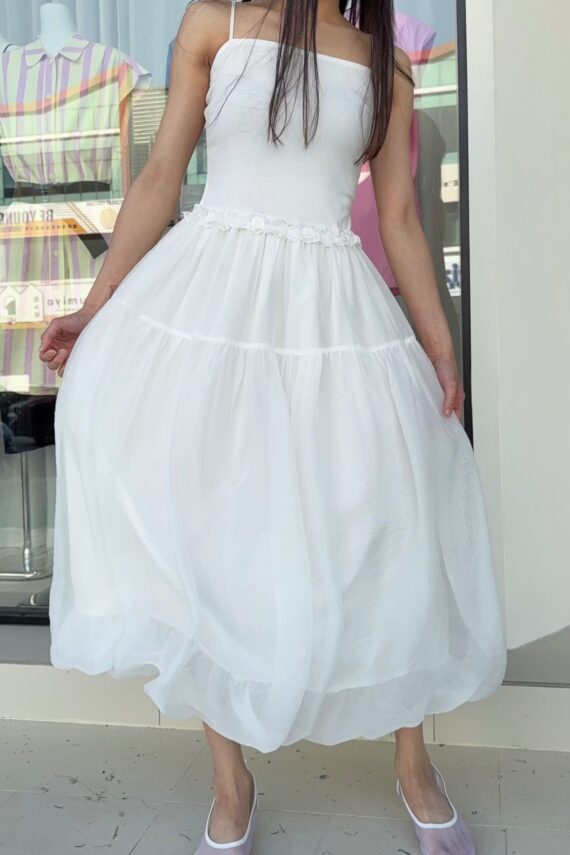 37357 A LINE SUSPENDER DRESS