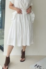 37320 ELASTIC PLEATED SKIRT