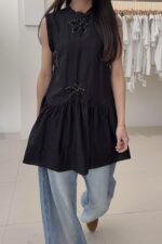 37355 FLOWER BEADED DRESS