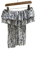 37391 FLORAL BOAT NECTK TOP