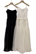 37357 A LINE SUSPENDER DRESS