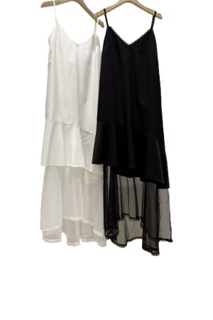 37248 LACE PANELLED SUSPENDER DRESS