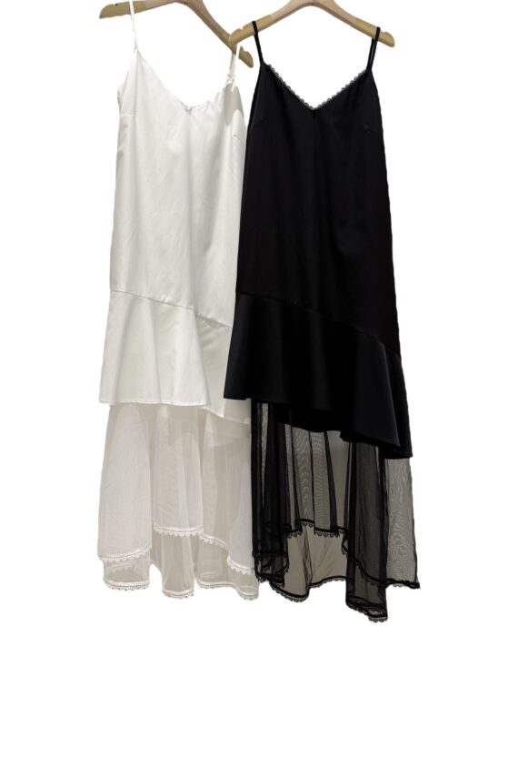 37248 LACE PANELLED SUSPENDER DRESS