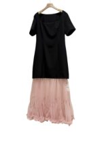 37392 MESH PATCHWORK DRESS