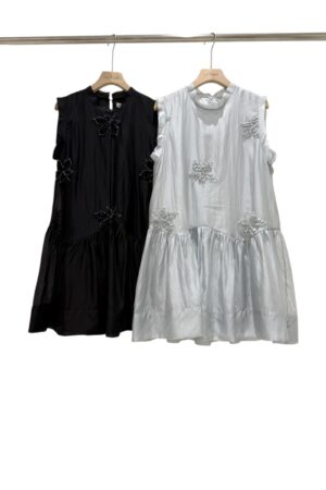 37355 FLOWER BEADED DRESS