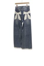 37354 BOW PRINT JEANS