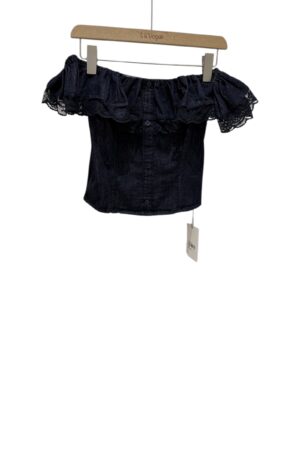 37390 DENIM BOAT NECK TOP