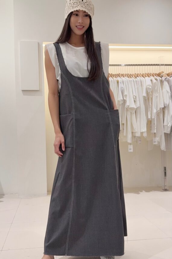 37407 SIMPLE SUSPENDER DRESS