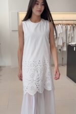 37446 SLEEVELESS FLORAL DRESS