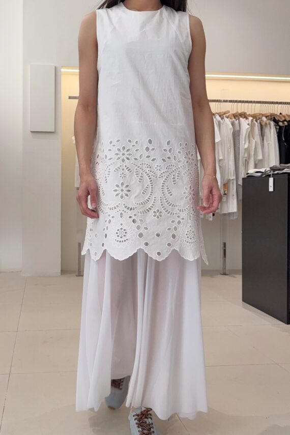 37446 SLEEVELESS FLORAL DRESS