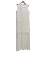 37446 SLEEVELESS FLORAL DRESS