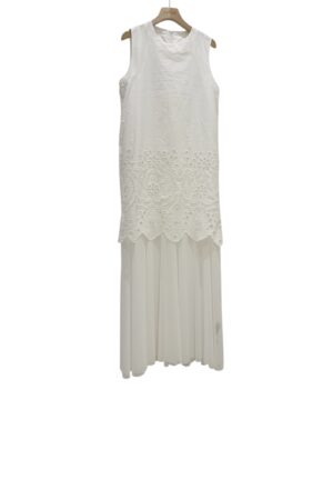 37446 SLEEVELESS FLORAL DRESS