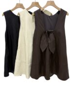 37739 SLEEVELESS LEATHER DRESS