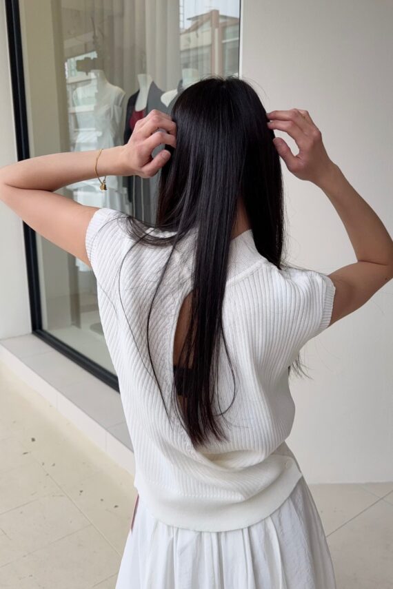 37808 COLLAR KNITTED TOP