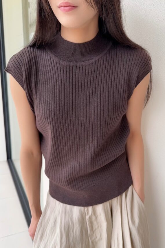 37808 COLLAR KNITTED TOP