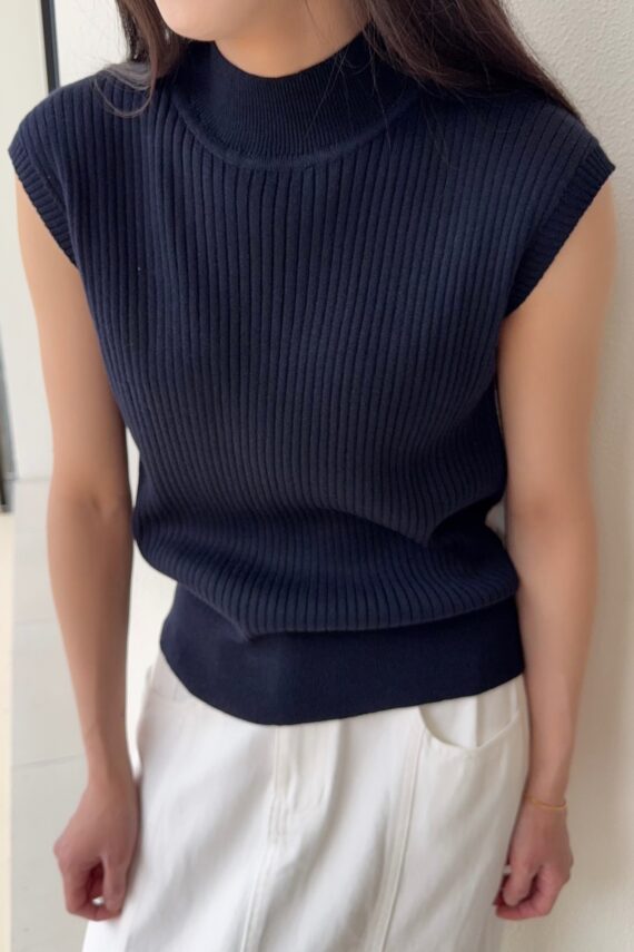 37808 COLLAR KNITTED TOP