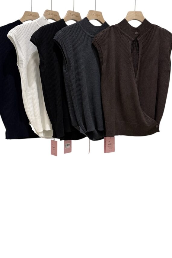 37808 COLLAR KNITTED TOP