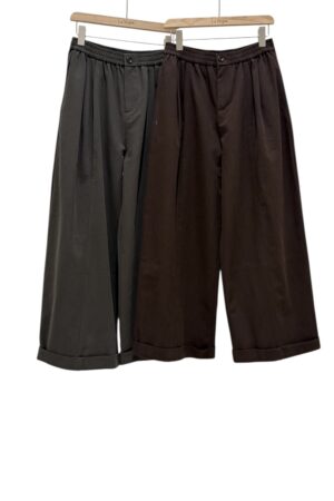 37801 ELASTIC WAIST WIDE-LEG PANTS