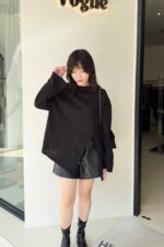 37888 IRREGULAR THIN LONG-SLEEVED TOP