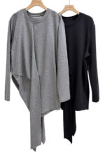 37873 IRREGULAR LONG-SLEEVE TOP