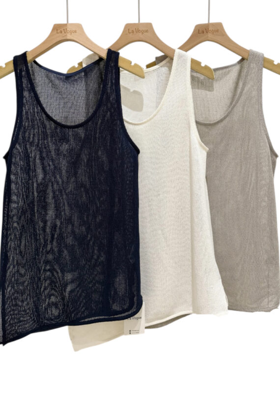 37254 KNITTED SLEEVELESS TOP