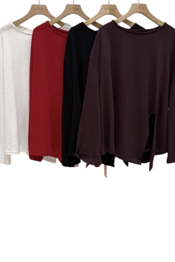 37888 IRREGULAR THIN LONG-SLEEVED TOP