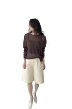 37719 KNITTED LONG-SLEEVE SWEATER