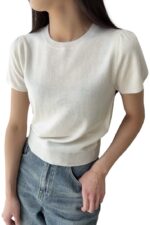 37777 WOOL KNITTED CROPPED TOP