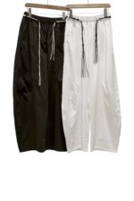 37714 ELASTIC WAIST CASUAL CURVED PANTS