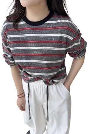 37855 STRIPED LONG SLEEVE T-SHIRT