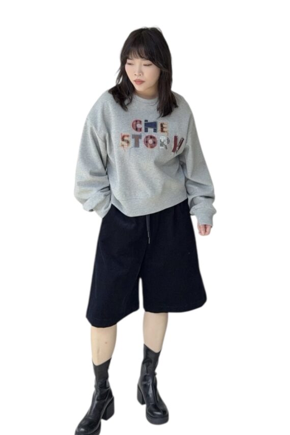 37850 COLORFUL LETTER SWEATSHIRT