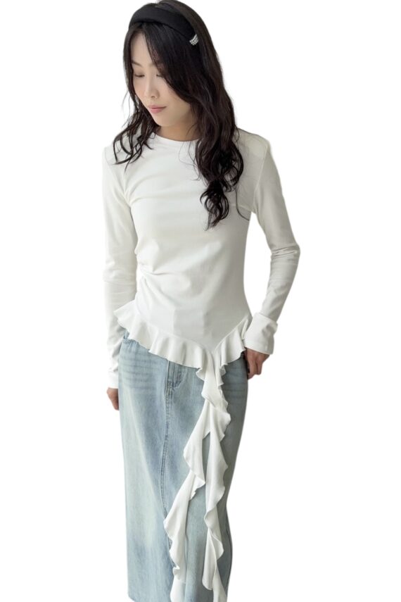 37939 IRREGULAR LONG SLEEVE TOP