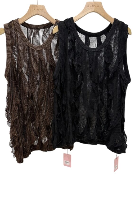 37938 KNITTED SHIRT TOP