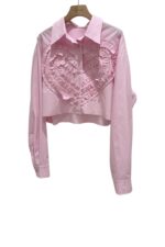 38009 CROPPED HEART-PRINT SHIRT