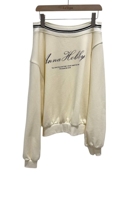 38103 ONE-SHOULDER SWEATSHIRT