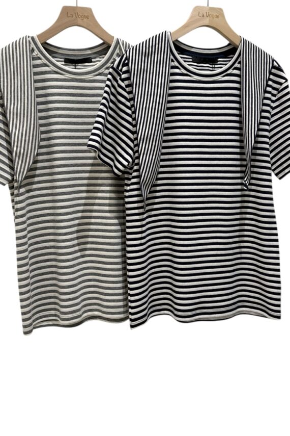 38197 STRIPED PATCHWORK SHAWL TOP