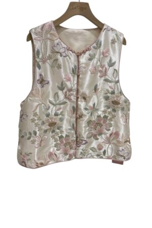 38055 EMBROIDERED FLORAL VEST