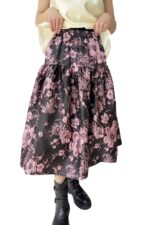 38070 MODERN CHINESE STYLE MIDI SKIRT