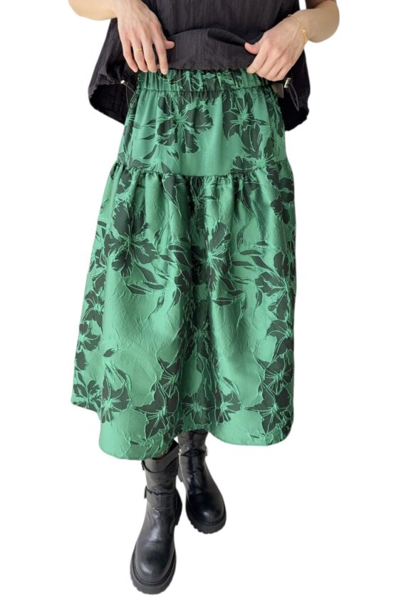 38070 MODERN CHINESE STYLE MIDI SKIRT