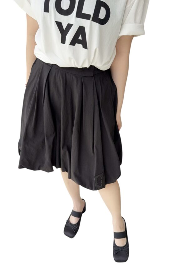 38083 ELASTIC WAIST MINI SKIRT