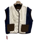 38146 COLOR-BLOCK OVERSIZED VEST